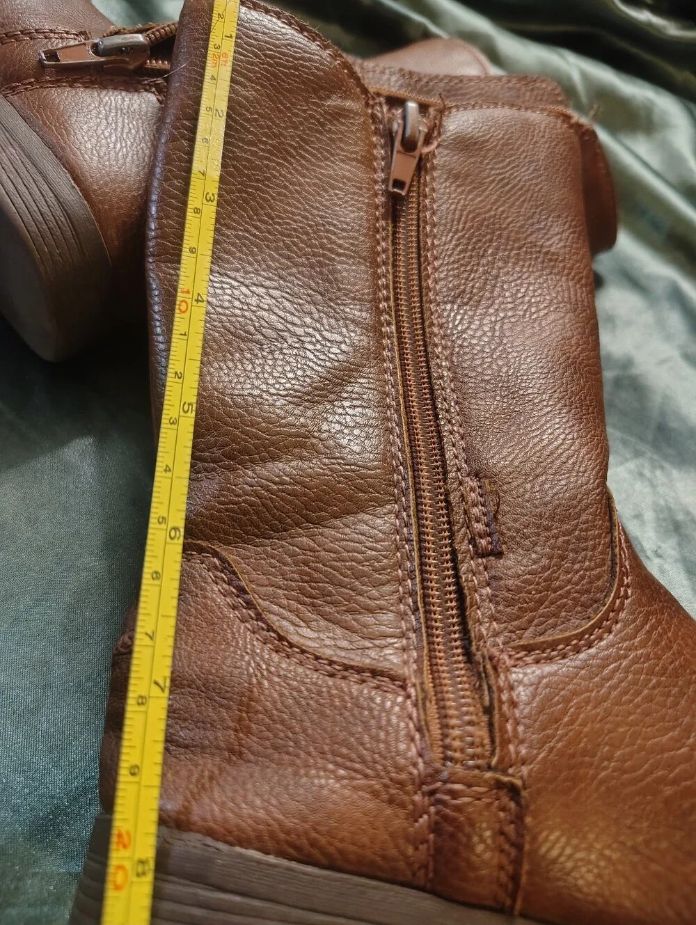 OshKosh B'gosh Girls Size 11 Brown Knee High Riding Boots Side Zip